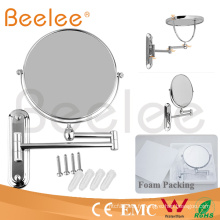 Miroir mural rond pour salle de bain Miroir de maquillage LED